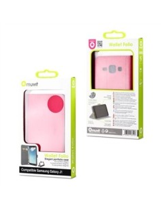 funda wallet folio rosa función soporte samsung galaxy j1 muvit MUSNS0187 kiwiku.com 2