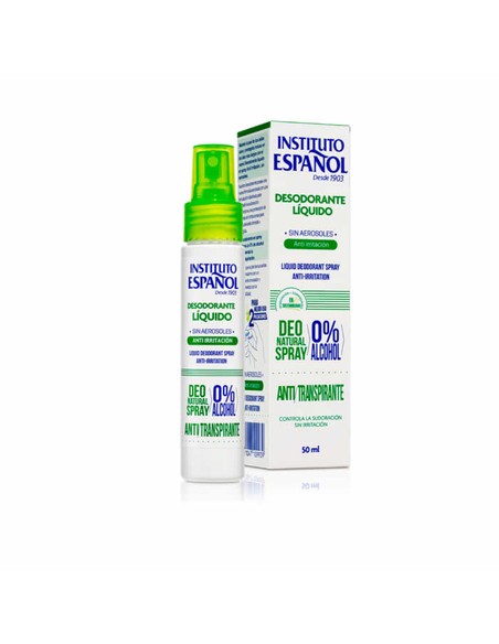 instituto_espaÑol_sin_alcohol_spray_desodorante_líquido_anti-transpirante_50_ml_vaporizador_8411047109939_oferta