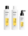Nioxin Scalp + Hair Thickening System 1 para Cabello No Tratado - Shampoo, Acondicionador y Tratamiento para el Cuero Cabelludo 