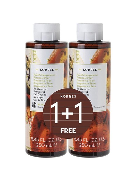 korres_set_bergamot_pear_shower_gel_1+1_2x250_ml_5203069049071_oferta