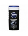 Nivea Men Active Clean Gel de Ducha para Hombre 250 Ml Con Carbón Activo