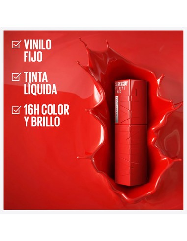 SUPERSTAY VINYL INK liquid lipstick #25-red-hot