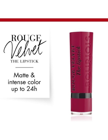 Bourjois Rouge Velvet The Lipstick #10 Magni Fig | Barra de Labios Mate Terciopelada | Kiwiku