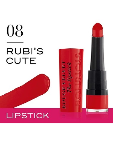 Bourjois Rouge Velvet #08 Rubi's Cute Lipstick Mate | Comprar en Kiwiku