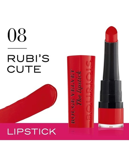 Bourjois Rouge Velvet #08 Rubi's Cute Lipstick Mate | Comprar en Kiwiku