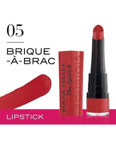 Bourjois Rouge Velvet #05 Brique a Brac Lipstick Mate | Comprar en Kiwiku