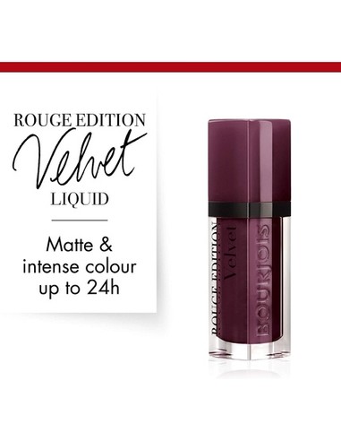 Bourjois Rouge Edition Velvet #25 Berry Chic | Barra de Labios Mate Terciopelo | Kiwiku