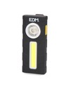 Edm Linterna Led Petaca Negro 320 Lm Recargable