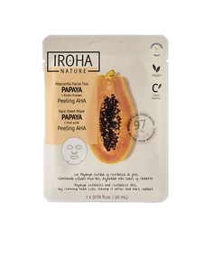 iroha_papaya_peeling_aha_mascarilla_facial_tissú_exfoliante_con_extracto_de_papaya_1_unidad_8436036436773_oferta