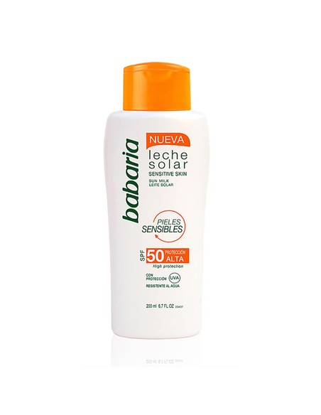 babaria_sensitive_skin_leche_corporal_spf50_waterproof_200_ml_protección_solar_alta_sensibilidad_8410412000505_oferta
