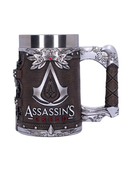 nemesis_now_assassins_creed_jarra_brotherhood_15.5_cm_resina_pintada_a_mano_con_vaso_extraíble_0801269140830_oferta