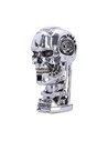Nemesis Now Cabeza de Terminator T-800 Con Luz Led Iluminada, Figura Decorativa de Colección en Resina, Altura 15 Cm