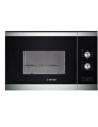 Microondas bosch hmt72g654 grill 20l, 38cm alto, sin marco,  cristal negro.