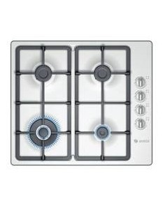 Placa de gas bosch pbh615b90e encastre 60cm, 4 quemafdores, wok, parrilla, acero inox PBH615B90E kiwiku.com