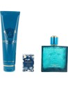 Versace Eros Eau de Toilette 100 Ml + Shower Gel 150 Ml + Eau de Toilette 5 Ml Set Regalo para Hombres