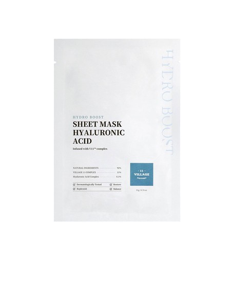 village_11_hydro_boost_sheet_mask_Ácido_hialurónico_23_gr_máscara_facial_hidratante_8809663754495_oferta