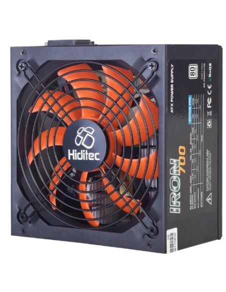 Fuente alimentacion hiditec atx iron 700w 80+ pfc activo ventilador silencioso PS00211100 kiwiku.com