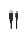 NANOCABLE Cable USB 2.0 Tipo A Macho a Mini USB 5 Pines Macho, Longitud 1.8 m, Negro
