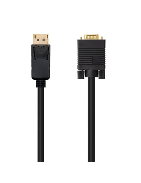 nanocable_cable_conversor_displayport_a_vga_dp/m-vga/m_2m_negro_con_acabado_en_oro_8433281008670_oferta