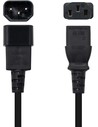 NANOCABLE Cable de Alimentación CPU C13/H-C14/M 3 m Negro para Equipos Informáticos