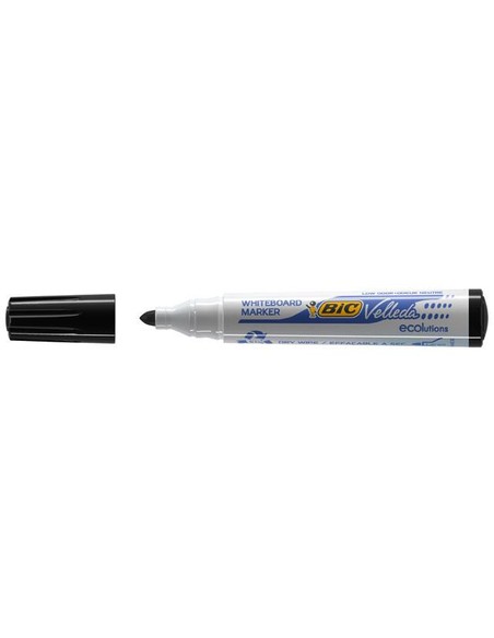 bic_veleda_ecolutions_1701_rotuladores_de_tiza_lÍquida_negro_punta_de_fibra_2_mm_pack_de_12_unidades_3086121701092_oferta