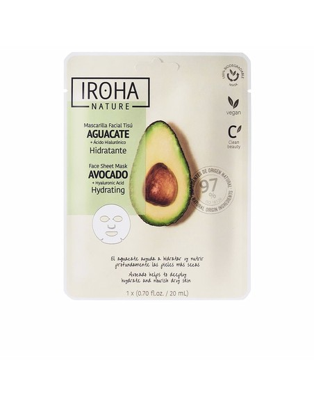 iroha_nature_mask_avocado_+_hyaluronic_acid_1_u_mascarilla_hidratante_facial_con_Ácido_hialurónico_y_extracto_de_aguacate_843603
