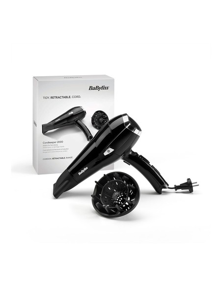 Secador de Pelo BABYLISS D374DE 2000W Ionizador Negro | Kiwiku