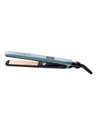 Remington Plancha de Pelo S9300 Shine Therapy Pro Azul Con Placas de Cerámica Infusionadas Con Aceite de Argán