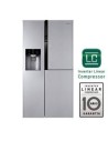 Frigorifico lg side by side gs9367nsbz acero 659l fabrica hielo, a++, puerta artica, 10 aÑos