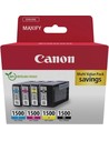 Canon Pgi-1500 Bk/c/m/y Multipack Cartucho de Tinta Original para Impresoras Pixma 4 Colores Negro Cian Magenta Amarillo