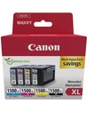 Canon Pgi-1500 Xl Bk/c/m/yk Multipack Cartuchos de Tinta Originales de Alto Rendimiento para Impresoras Canon Pixma