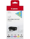 Canon Pgi-9 Pbk/c/m/y/gy Multi Pack Cartuchos de Tinta Originales para Impresoras Pixma