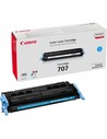 Canon 707 Cyan Toner Cartridge - Cartucho de Tóner Original para Impresoras Canon I-sensys, Alto Rendimiento, Color Cian