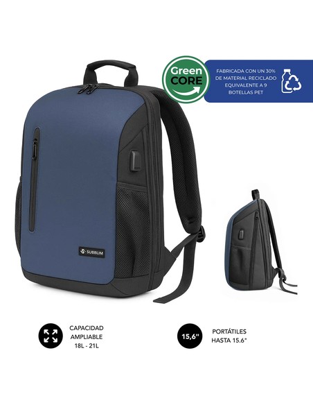 subblim_nomad_xpand_air_padding_city_backpack_mochila_azul_poliéster_reciclado_20l_8436586743703_oferta