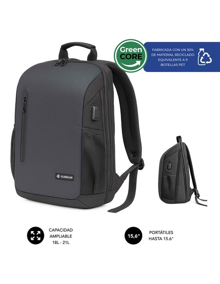subblim_nomad_xpand_air_padding_mochila_city_backpack_negro_poliéster_reciclado_20l_8436586743697_oferta
