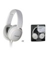 Auriculares panasonic rp-hx250 diafragma 32mm blanco