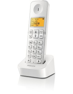 Philips D2101 - Teléfono single con manos libres, blanco D2101W/23 kiwiku.com