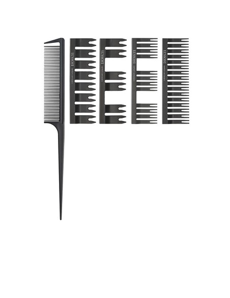 lussoni_juego_de_peines_dc_500_dressing_comb_set_lote_de_5_piezas_para_cabello_5903018916538_oferta
