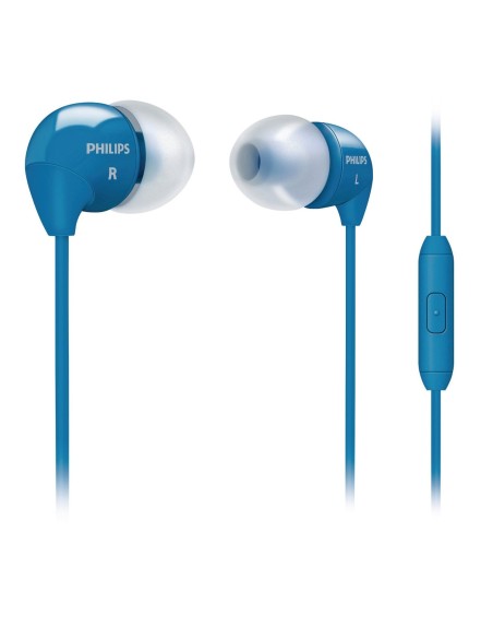 Philips SHE3595 - Auriculares in-ear con micrófono (control remoto integrado), azul SHE3595BL/00 kiwiku.com