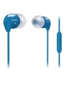 Philips she3595 - auriculares in-ear con micrófono (control remoto integrado), azul