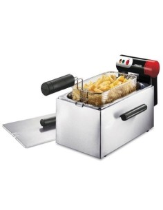 Princess 180710 - Freidora con capacidad de 3 l, color plateado 180710 kiwiku.com