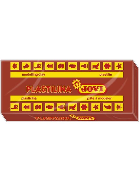 jovi_school_plastilina_pastillas_150_gr_marrón_caja_de_15_unidades_8412027002462_oferta