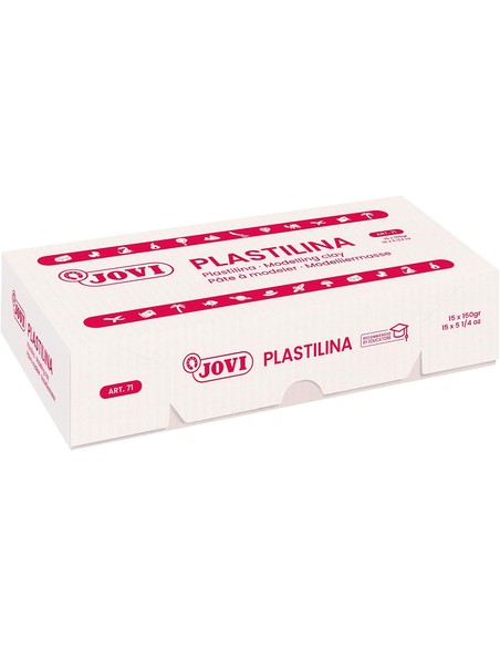 Compra Plastilina Jovi School Marrón 150 Gr - 15 Unidades En Kiwiku