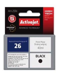 activejet_cartucho_de_tinta_original_ah-26n_negro_alto_rendimiento_40_ml_compatible_con_hp_deskjet_y_officejet_5904356280152_ofe 2