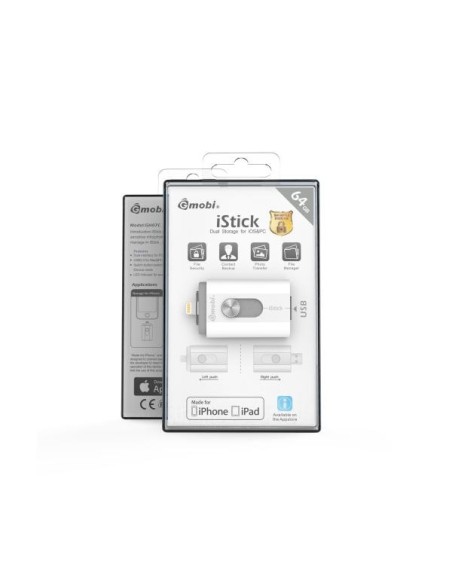 Silver Hi-Tech Istick Gmobi - Memoria USB DUAL  64GB 17082 kiwiku.com