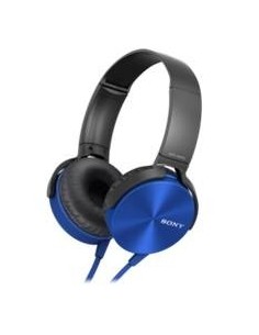 Auriculares sony mdrxb450apb plegables carcasa de aluminio azul MDRXB450APL.CE7 kiwiku.com