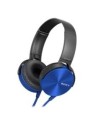 Auriculares sony mdrxb450apb plegables carcasa de aluminio azul