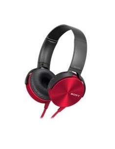 Auriculares sony mdrxb450apb plegables carcasa de aluminio rojo MDRXB450APR.CE7 kiwiku.com