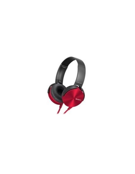 Auriculares sony mdrxb450apb plegables carcasa de aluminio rojo MDRXB450APR.CE7 kiwiku.com