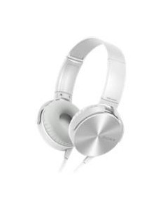 Auriculares sony mdrxb450apb plegables carcasa de aluminio blanco MDRXB450APW kiwiku.com